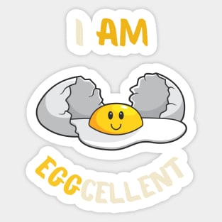 i am eggcellent Sticker